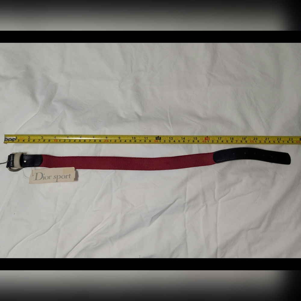 Dior Sport Belt in Red and Black